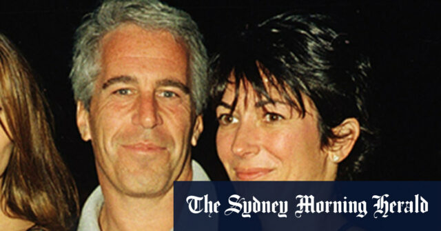 Ghislaine Maxwell com Jeffrey Epstein.