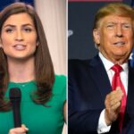 O ex -presidente Donald Trump bate palmas durante um comício de campanha.