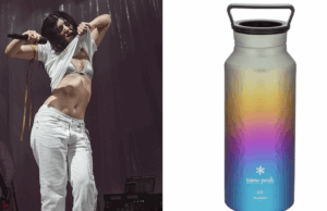 A cantina favorita de Lorde em viagem custa US $ 185 e é feita inteiramente de titânio: ‘Tornou-se este amuleto individual para mim’ Garrafa Aurora Titânio