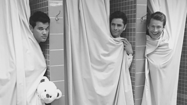 glen powell john stamos taylor lautner