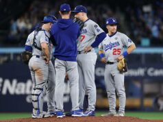 A derrota brutal no jogo 1 da World Series revelou duas coisas problemáticas sobre os Dodgers O defensor direito do Toronto Blue Jays, Addison Barger (47), contorna as bases depois de acertar um grand slam contra o Los Angeles Dodgers na sexta entrada durante o primeiro jogo da 2025 MLB World Series em Rogers Centre.