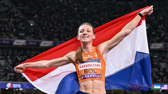A dupla campeã mundial Femke Bol mudará das dificuldades de 400m para 800m 

