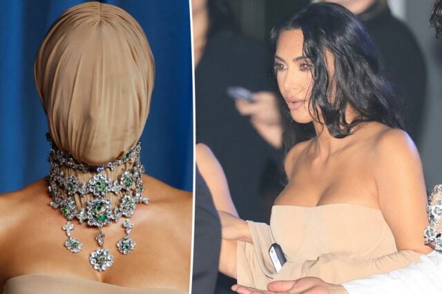 A equipe glam de Kim Kardashian reage ao seu visual mascarado de ‘última hora’ para a Gala do Museu da Academia: ‘Chorando silenciosamente’

