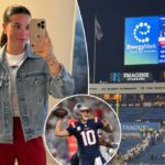 A esposa de Drake Maye envia uma mensagem curta após a vitória do Patriots 'Shocking' SNF 'sobre Bills