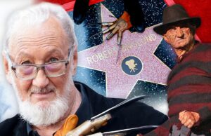 A estrela de Freddy Krueger, Robert Englund, traz luva de garra para a cerimônia das estrelas de Hollywood robert englund freddy kreuger principal getty