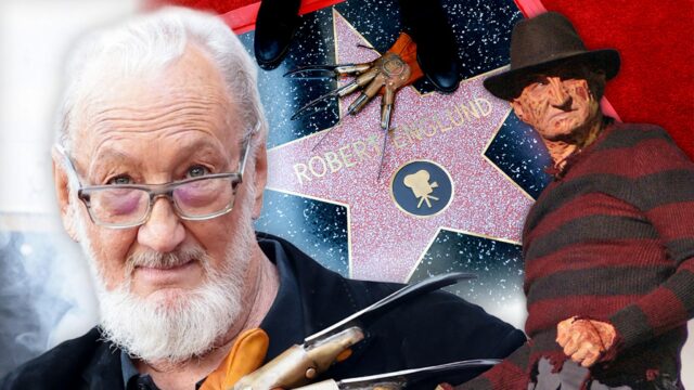 A estrela de Freddy Krueger, Robert Englund, traz luva de robert englund freddy kreuger principal getty