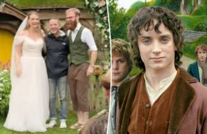 A estrela de ‘O Senhor dos Anéis’, Elijah Wood, invade o casamento do casal com tema Hobbit – no Condado! A estrela de 'O Senhor dos Anéis', Elijah Wood, invade o casamento do casal com tema Hobbit - no Condado!