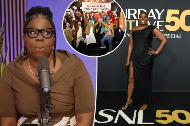 A ex-estrela do SNL Leslie Jones revela encontro tenso com A ex-estrela do SNL Leslie Jones revela encontro tenso com o diretor 'um idiota' na festa do 'SNL 50': 'Tire sua maldita mão de cima de mim'