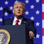 A pontuação de autorização de Donald Trump cai entre jovem