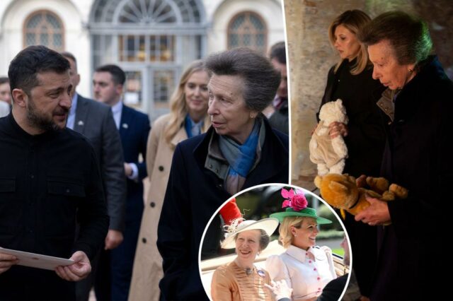 A princesa Anne compartilha detalhes pessoais sobre sua filha Zara durante a surpresa da Ucrânia Trip

