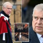 A remoção da bandeira de armas do Príncipe Andrew do Castelo de Windsor é outro 'prego no caixão': especialista real