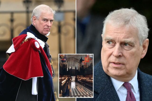 A remoção da bandeira de armas do Príncipe Andrew do A remoção da bandeira de armas do Príncipe Andrew do Castelo de Windsor é outro 'prego no caixão': especialista real