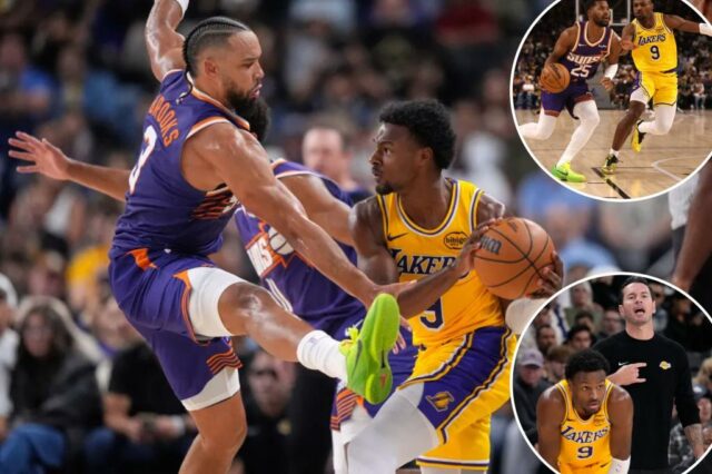 A temporada de Segundo Lakers de Bronny James começa com uma noite de filmagem terrível

