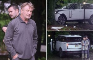 A triste história de Alec Baldwin culpando o caminhão de lixo pelo acidente em Hamptons, apoiada pela polícia Alec Baldwin e seu irmão Stephen Baldwin ficam de pé depois que Alec Baldwin bateu seu carro em uma árvore.