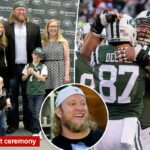 A vida de Nick Mangold em fotos após a trágica morte da lenda dos Jets aos 41 anos