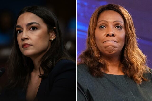 AOC fez o apelo horas depois de James ter sido indiciado. 