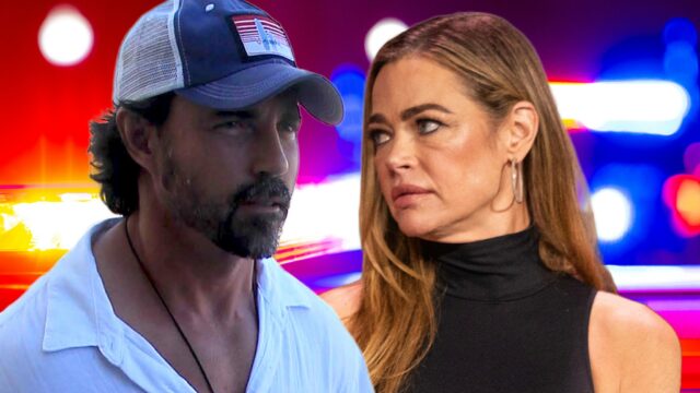 denise richards Aaron Phypers luzes policiais getty comp
