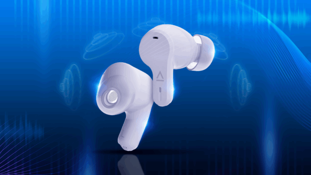 Achei que meus Pixel Buds Pro eram perfeitos, mas esses estojo de fones de ouvido branco de criativo descansando em uma superfície estampada vermelha
