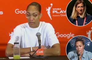 A’ja Wilson ‘enojada’ pelo comissário da WNBA Cathy Engelbert depois que Nafesa Collier vai queimado A'ja Wilson 'enojada' pelo comissário da WNBA Cathy Engelbert depois que Nafesa Collier vai queimado