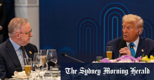 Albanese janta com Trump e outros líderes enquanto reunião com Albanese janta com Trump e outros líderes enquanto reunião com Xi aguarda