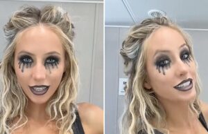 Alix Earle, da DWTS, dá uma espiada no glamour assustador para a noite de Halloween Alix Earle dá uma olhada em sua maquiagem de Halloween