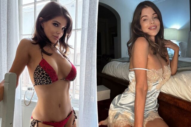 Aluna de 'Baywatch' mostra suas curvas em biquíni rendado de leopardo

