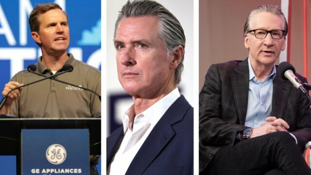 Andy Beshear protege Gavin Newsom após custos, Maher afirma que Trump Trolling realmente 'saltou o tubarão' 

