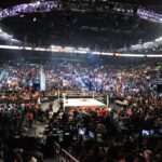 wwe ring with fans for live event