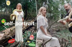 Apple Martin posa com uma píton em nova campanha de autorretrato Apple Martin posa com uma píton em nova campanha de autorretrato