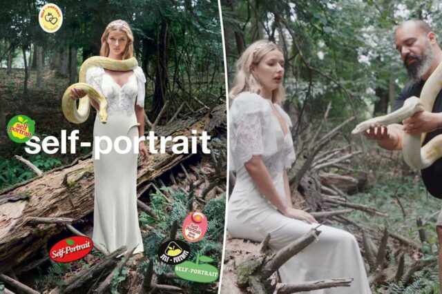 Apple Martin posa com uma píton em nova campanha de autorretrato

