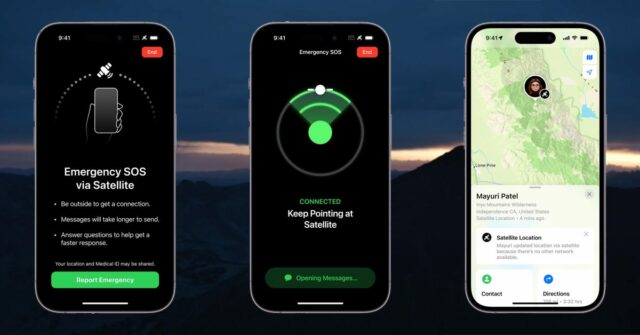 Apple apresentando SOS em situação de emergência usando função de satélite no México ainda este ano 

