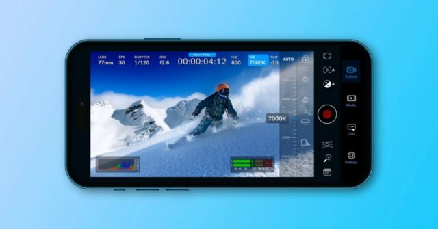 Aqui estão alguns dos meus aplicativos de terceiros favoritos para iPhone e Mac | Aplicativo de câmera Blackmagic mostrado