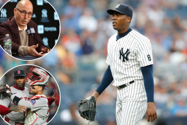 Aroldis Chapman vira terra arrasada para os Yankees enquanto chega Aroldis Chapman vira terra arrasada para os Yankees enquanto chega na hora certa com o time: 'Nem mesmo morto'