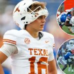 As lutas de Arch Manning continuam quando o Texas cai apertado para a Flórida