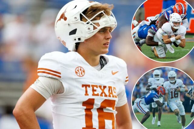As lutas de Arch Manning continuam quando o Texas cai apertado para a Flórida

