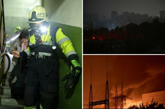 Ataque russo mortal durante a noite corta energia em 9 regiões ucranianas, incluindo Kyiv

