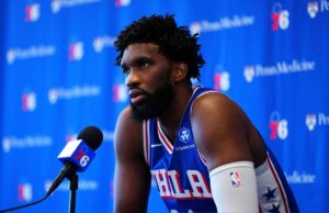 Atualização incrível de Joel Embiid revelada antes do período da NBA Philadelphia 76ers center Joel Embiid.