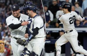Austin Wells quebra o Playoff Funk com um momento de assinatura na vitória do Yankees no jogo 2 Austin Wells quebra o Playoff Funk com um momento de assinatura na vitória do Yankees no jogo 2