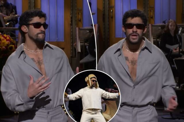 Bad Bunny dispara de volta ao Show de intervalo do Super Bowl no monólogo 'SNL': 'Você tem quatro meses para aprender'

