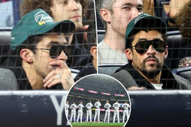 Bad Bunny parece sentado durante 'God Bless America' no Yankee Stadium: relatório

