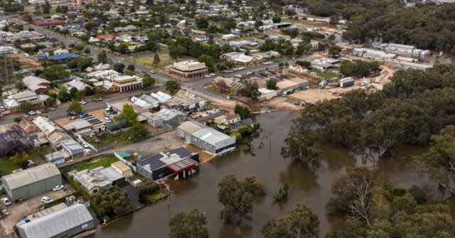 Inundação repentina que impactou Eugowra, Cowra e Forbes.