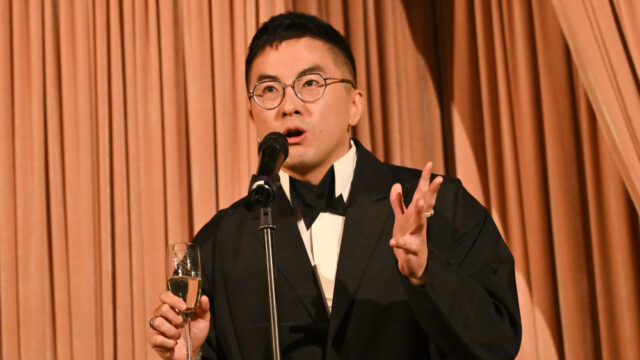 Bowen Yang at the One Host Toast to the Emmys event held at the Four Seasons Los Angeles on September 11, 2025 in Los Angeles, California. (Photo by Michael Buckner/Variety via Getty Images)