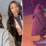 Brandy enfurece os fãs depois de sair abruptamente do palco durante o show 'Boy Is Mine' em Chicago: 'Beyond cafona'