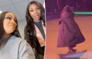 Brandy enfurece os fãs depois de sair abruptamente do palco durante o show ‘Boy Is Mine’ em Chicago: ‘Beyond cafona’ Brandy enfurece os fãs depois de sair abruptamente do palco durante o show 'Boy Is Mine' em Chicago: 'Beyond cafona'
