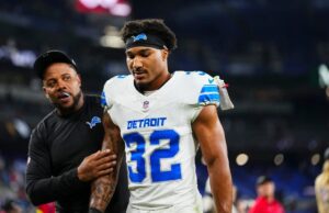 Brian Branch, do Lions, pode enfrentar suspensão da NFL por ações após videogame do Chiefs Detroit Lions DB Brian Branch