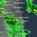 O sudeste de Queensland foi atingido pela chuva mais forte em mais de seis meses.