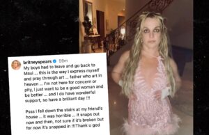 Britney Spears afirma que ela largou escadas, o joelho rompe periodicamente Britney-Spears-IG-1