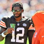 Shedeur Sanders #12 of the Cleveland Browns