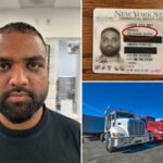 Caminhoneiro migrante ilegal com identificação de 'Nenhum nome' na carteira de motorista de NY, preso em Oklahoma