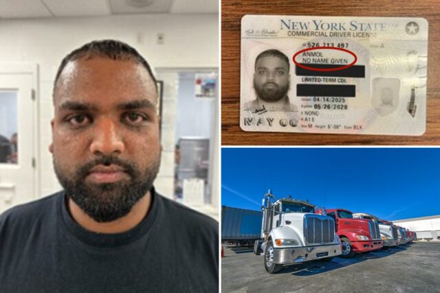 Caminhoneiro migrante ilegal com identificação de 'Nenhum nome' na carteira de motorista de NY, preso em Oklahoma

